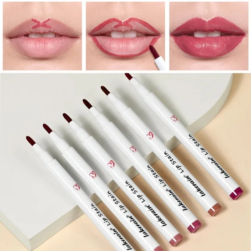 Waterproof Matte Lipliner Pencil Red Contour Tint Lipstick