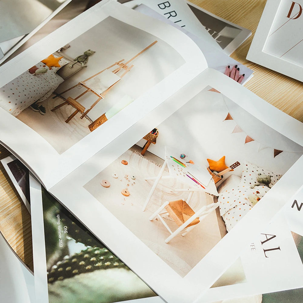 Ins Style Simple English Magazine Shooting Background Photography Home Decoration Book Live Photo Props Decorative Ornaments Zpaxo