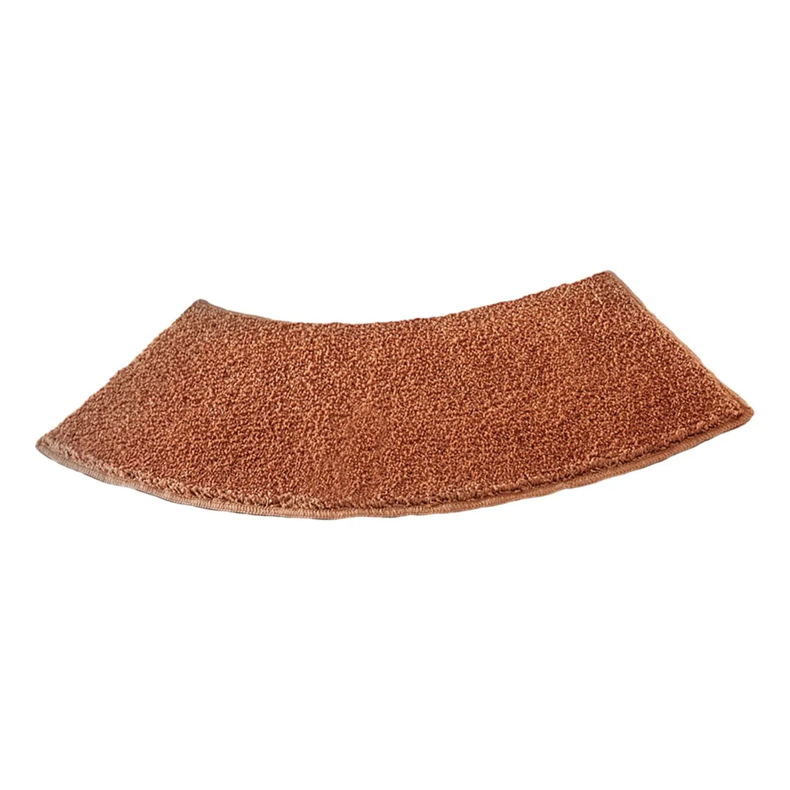 Bath Rug Plush Bathroom Carpet Toilet Rug Shower Bath Mat Curved Bath Mat for Bathroom Shower Living Room Laundry Room Tub Zpaxo BROWN