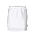 Y2K Summer Women's Mini Skirt High Waist Elastic Waist Satin Skirt Thin Silky Short Skirts Streetwear Zpaxo White- S