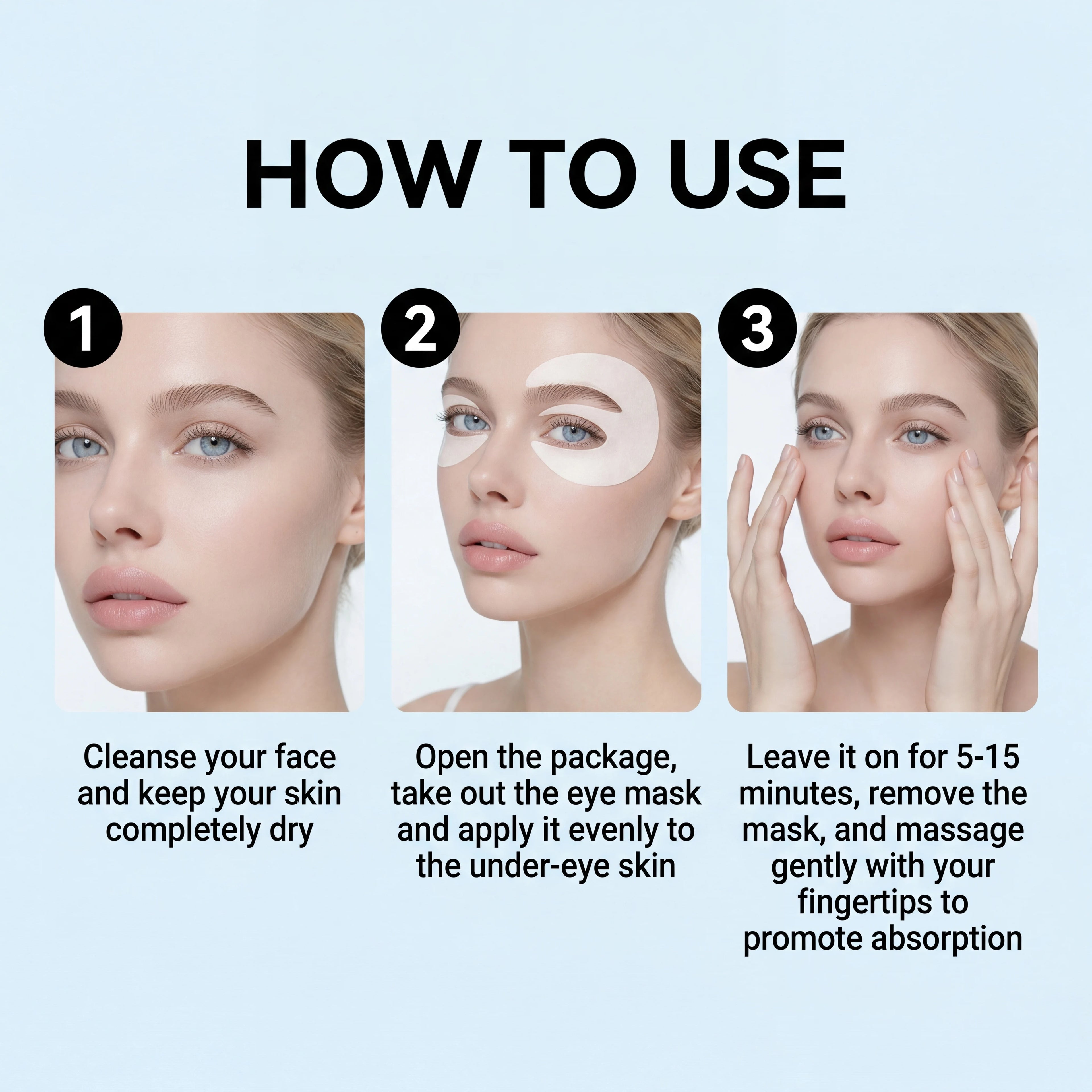 Vitamin C Collagen Under Eye Patches Hydrating Eye Mask for Puffiness Overnight Recovery Anti-Aging Eye Care Deep Moisturizing Zpaxo