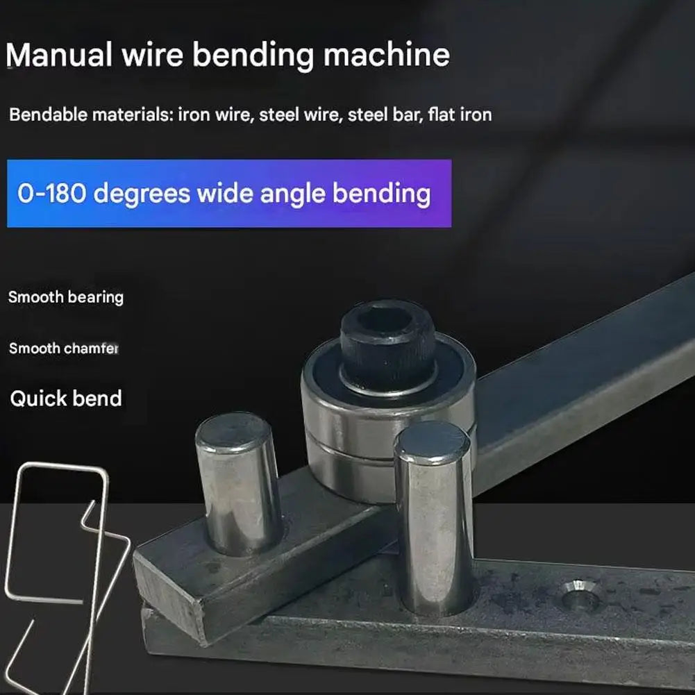 Manual Steel Wire & Pipe Bender Tool – Bearing Design for DIY Manual Bending Tool Zpaxo