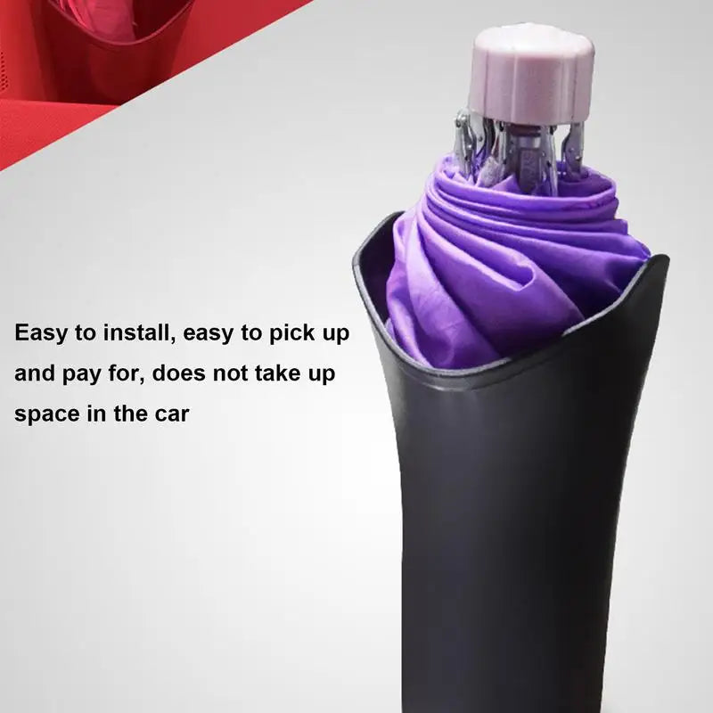 Hunging Car Umbrella Organizer Umbrella Seat Cylinder Barrel Container Headrest Hunging Organizer for Cars Auto Trucks Rvs Suvs Zpaxo