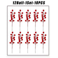 Artificial Berry Christmas Bouquet Realistic Red Branches Xmas Tree