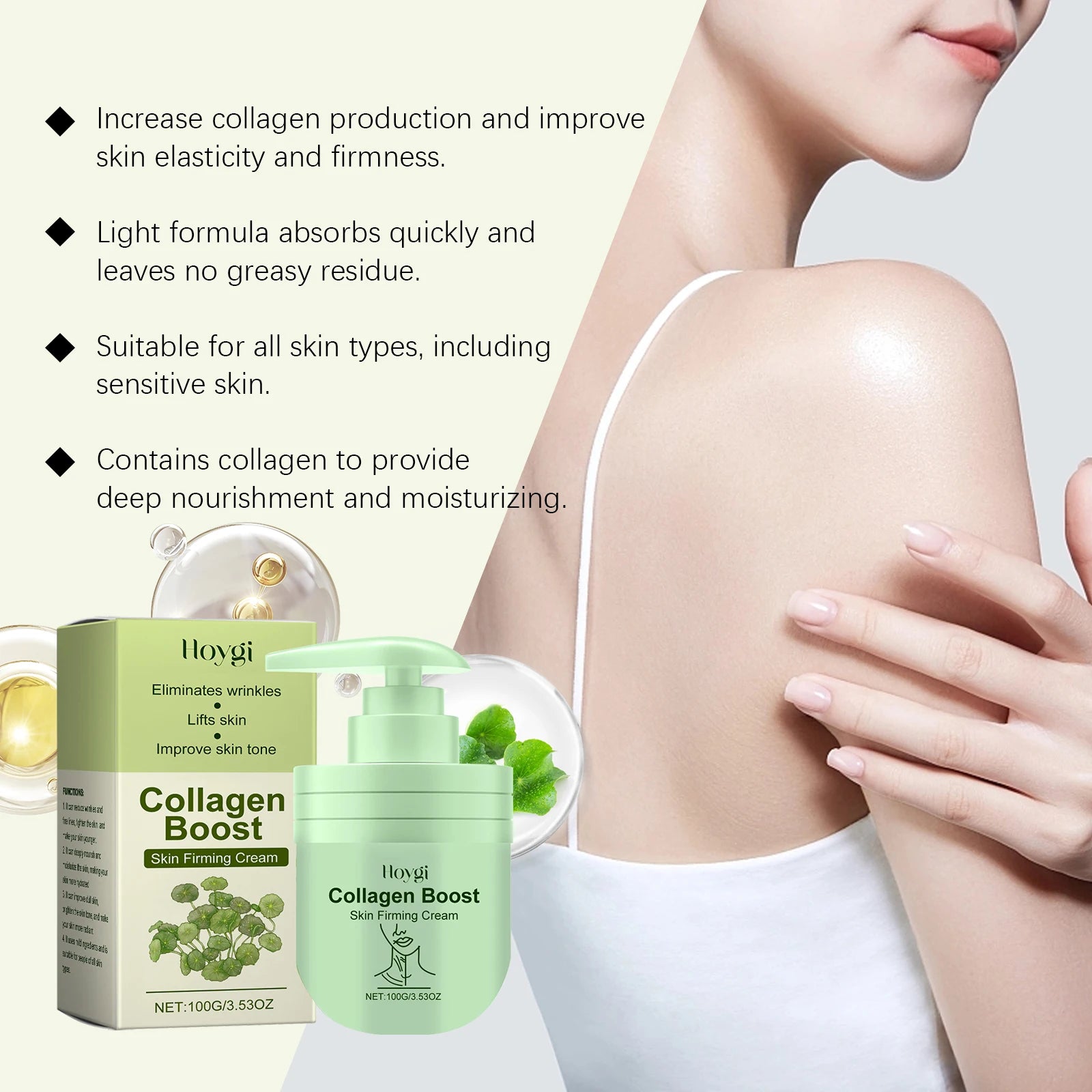 Hoygi Collagen Body Cream – Anti-Wrinkle Firming Moisturizer Firming Body Cream Zpaxo