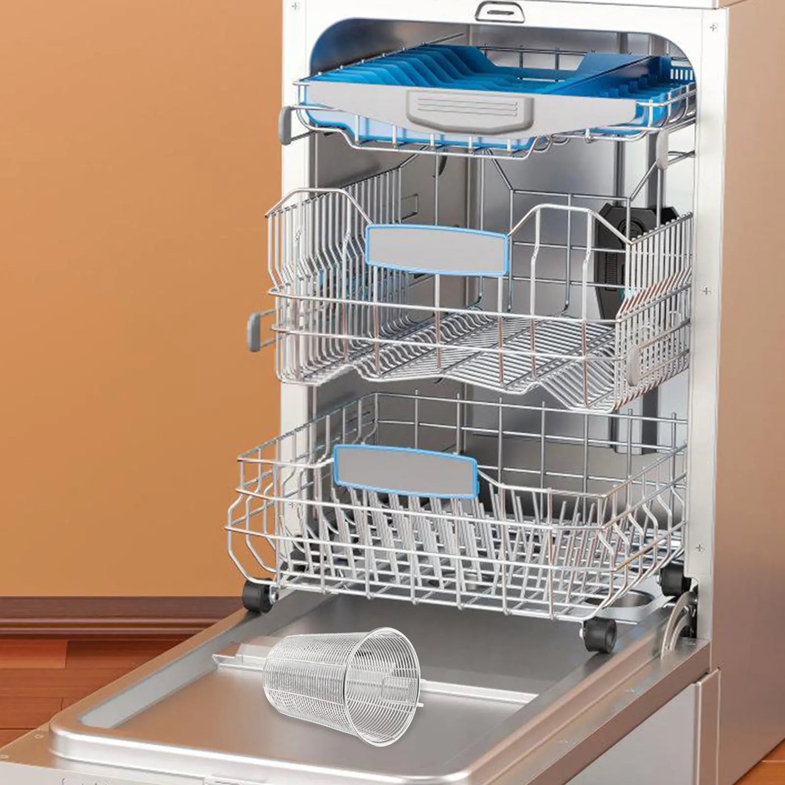 Stainless Steel Dishwasher Chopstick Holder Hanging Cutlery Basket