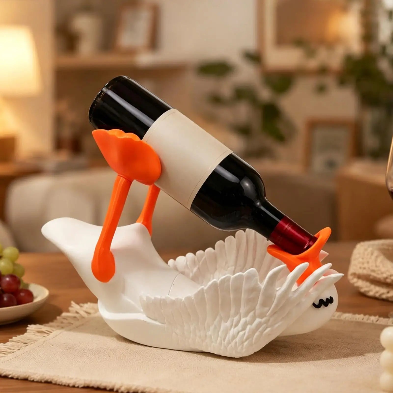 Goose Bottle Holder 3D Printed Shape Countertop Wine Rack Bartenders