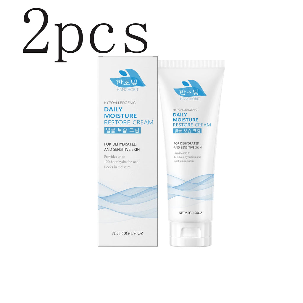 Facial Moisturizer - A Gentle, Lightweight Moisturizing Cream for Locking in Moisture, Non-Greasiness and Intensifying Hydration Zpaxo 50gx2pcs