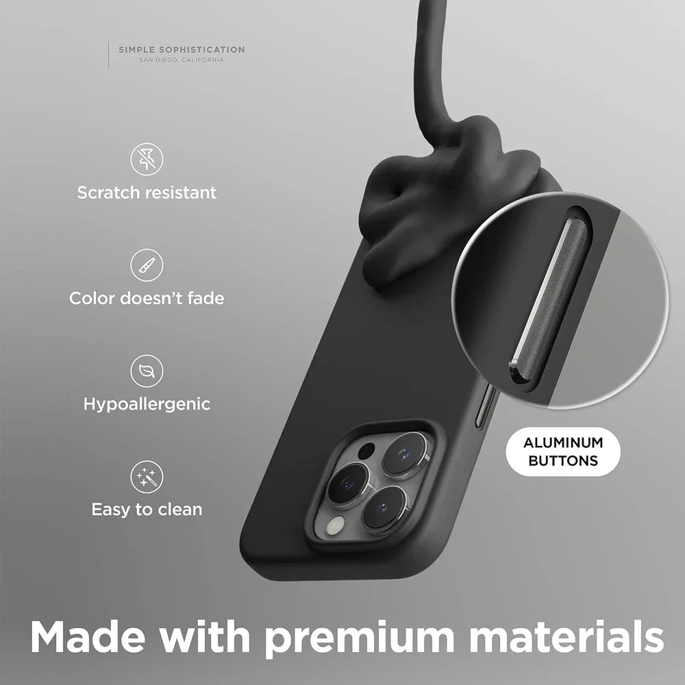 UYUXIO Liquid Silicone Magnetic Phone Case Iphone 15 14 13 12 Max