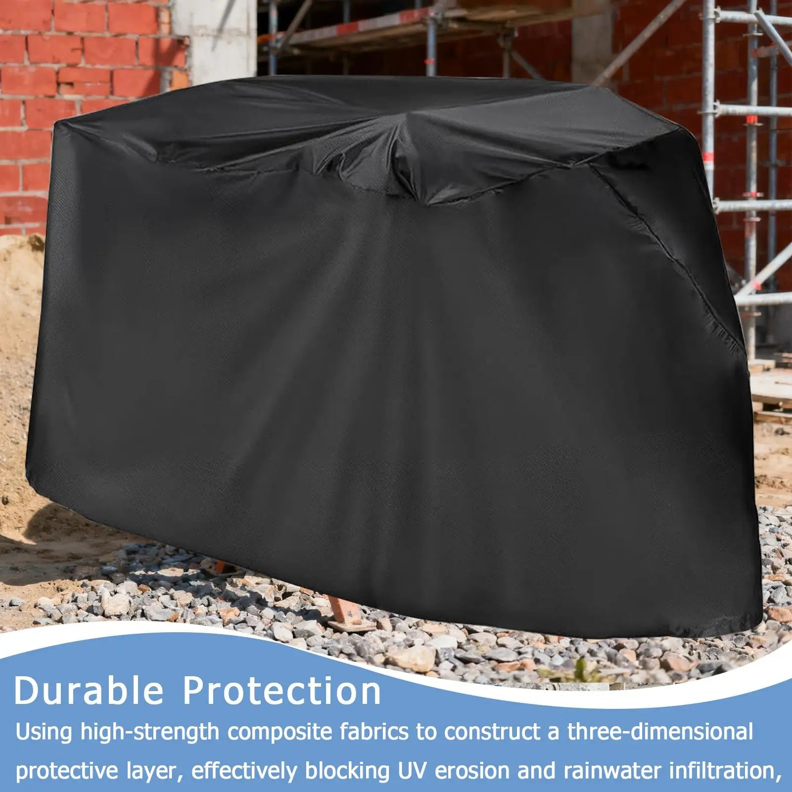 Concrete Mixer Cover Outdoor All-Weather Waterproof Heavy Duty Sleeve Portable Cement Mixing Machine Cover for Maintenance Zpaxo