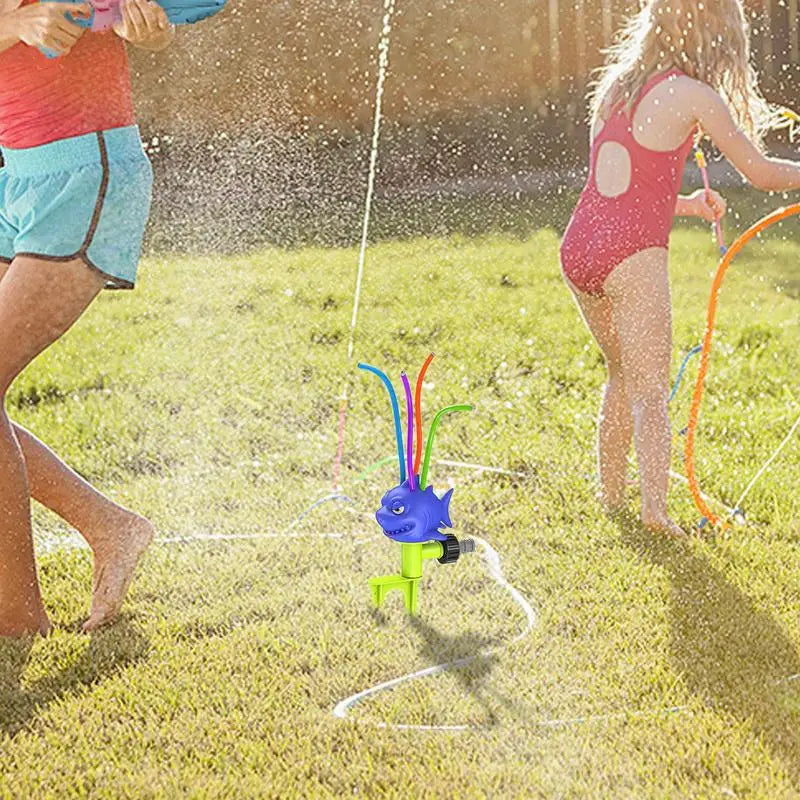 Water Sprinkler Kids Outdoor Toys Ages 4-8 Cute Animal Design Sprayer Zpaxo