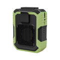 Portable Belt Fan 3 Speed 4000mAh Hands-free Fan USB Rechargeable Cooling Waist Fan Emergency Mobile Power Bladeless for Outdoor Zpaxo green