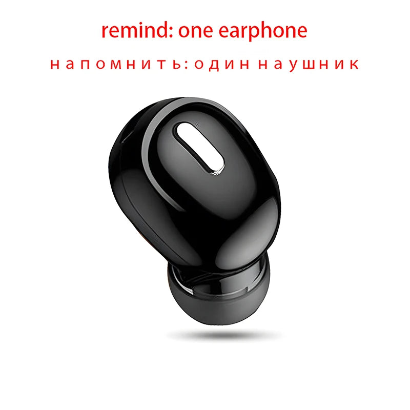 X9 Wireless Bluetooth 5 0 Earphones Headphones Mic In-ear Sports Zpaxo One Black