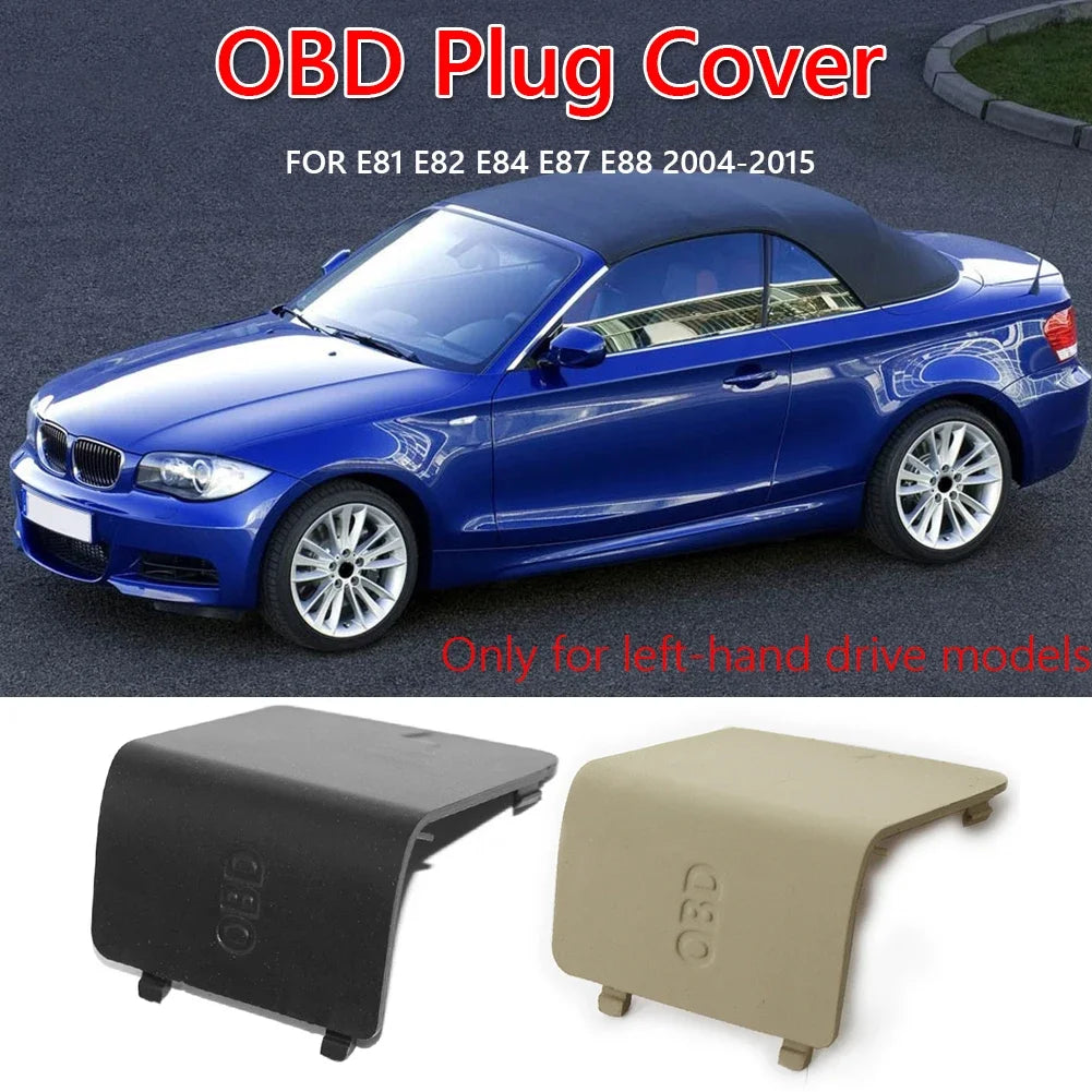OBD Diagnostic Plug Cover Kick Panel Trim Cap Car Interior Kick Plate Cover for BMW 1 Series E81 E82 E84 E87 E88 Zpaxo