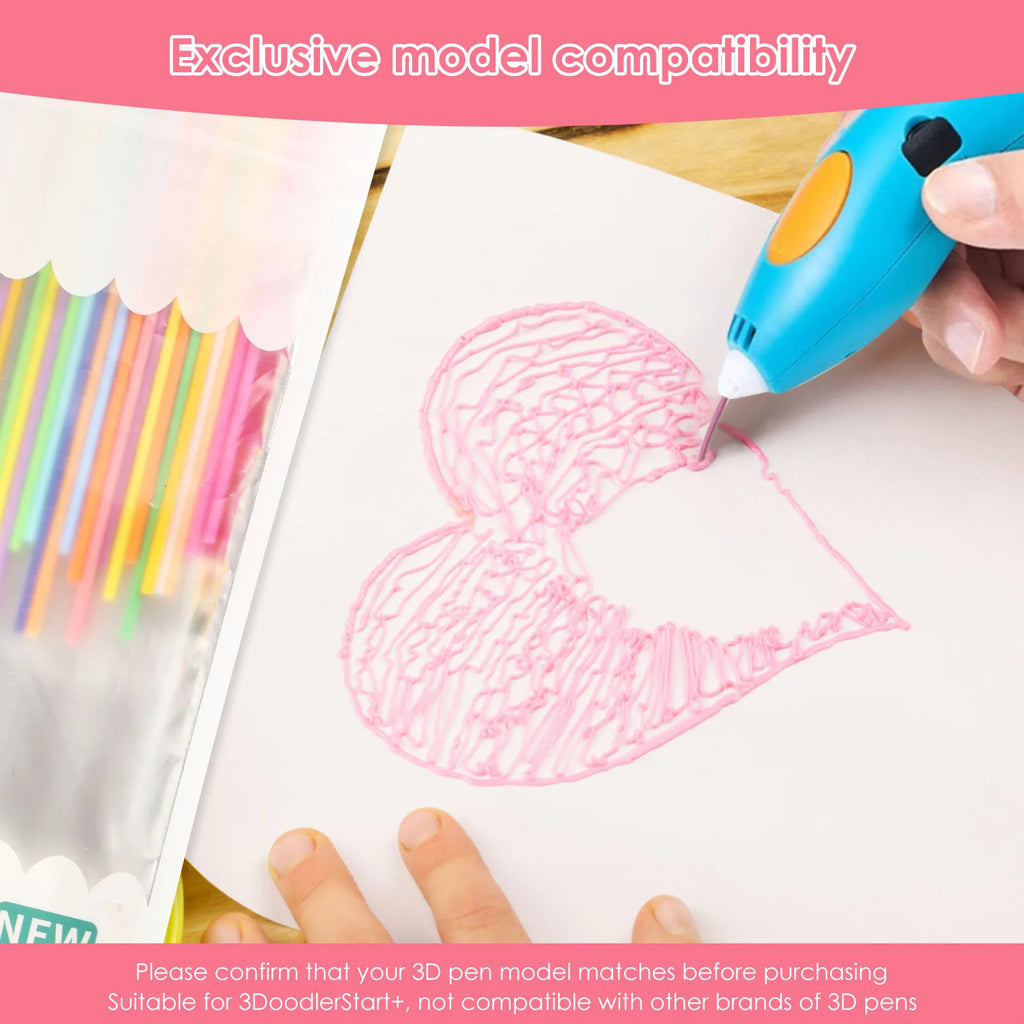 320/160 Strands 2.5mm 3D Doodler Refill 25/30/32Colors 3D Doodler Pen Refills Safe Low Temperature PCL For 3Doodler Start + Zpaxo