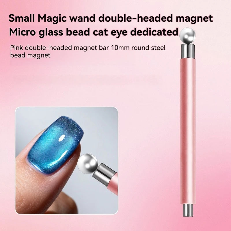 Cat Eye Magnetic Ball Nail Stick Tool Double-head Strong Magnet Pen Zpaxo rose gold
