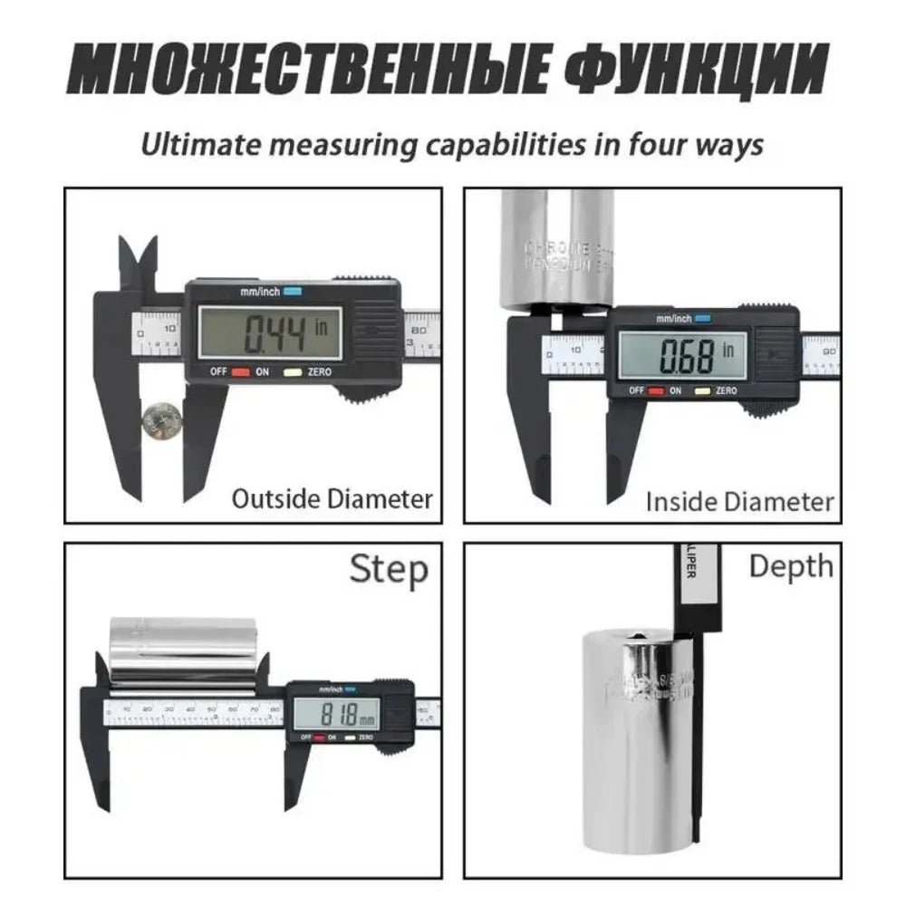Digital Vernier Caliper 0–150mm | Electronic Measurement Tool Digital Caliper Zpaxo