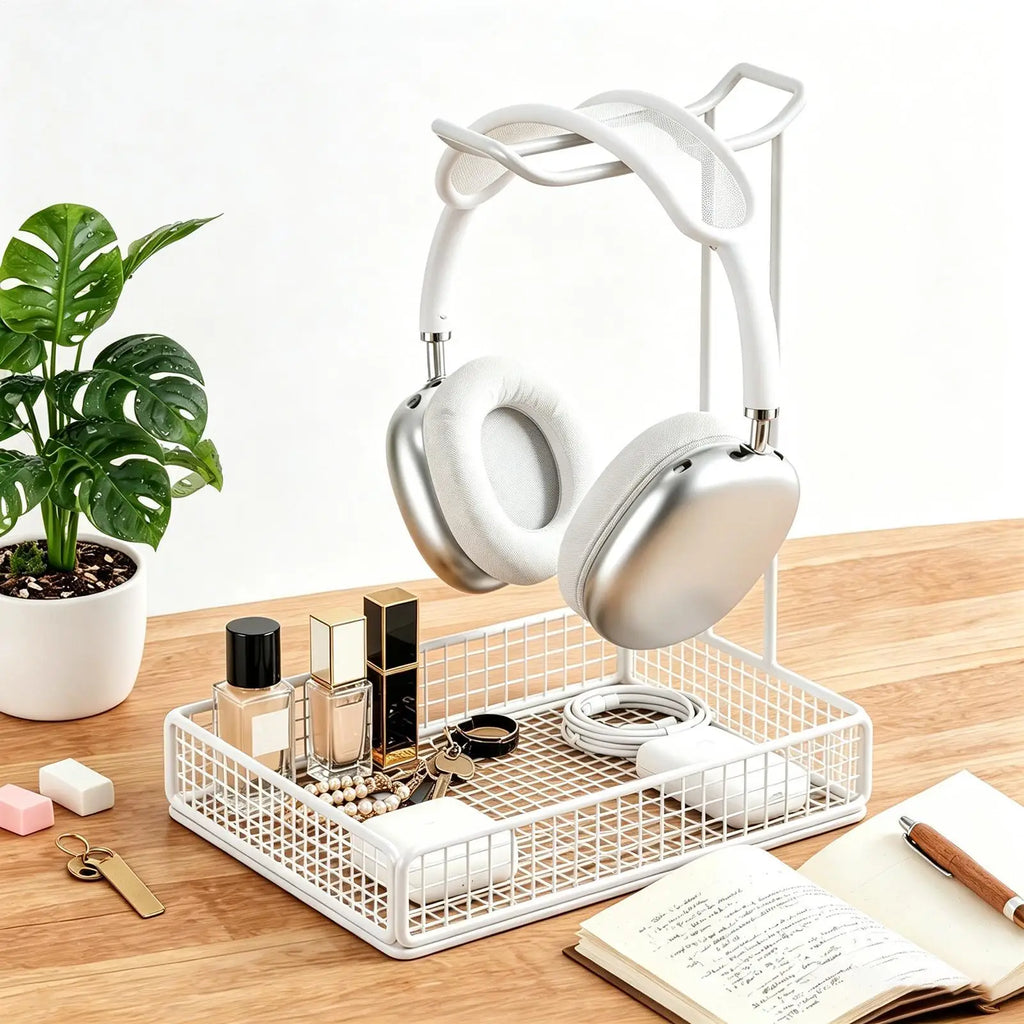 Headphone Stand Multifunctional Stable Headset Organizer Desktop