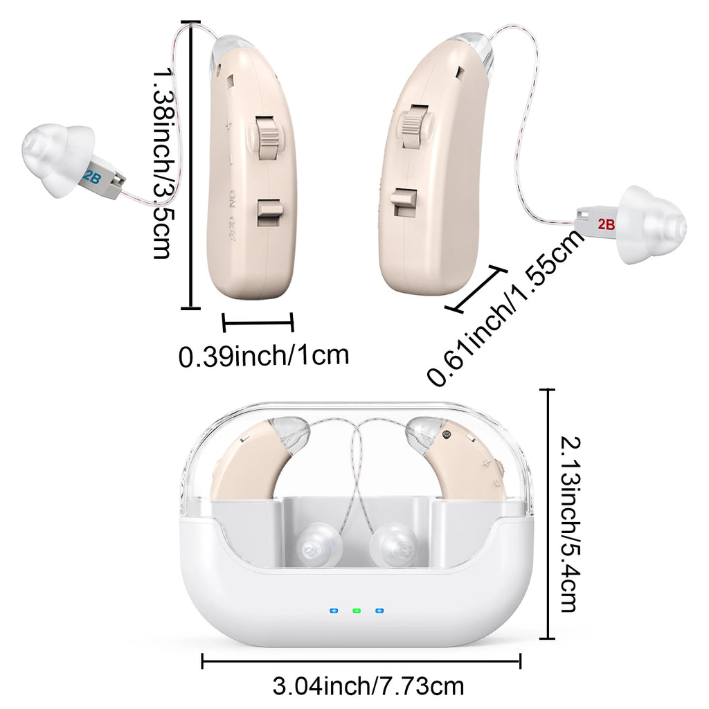 Hearing Earbuds Amplifiers Smart Noise Cancellation Volume