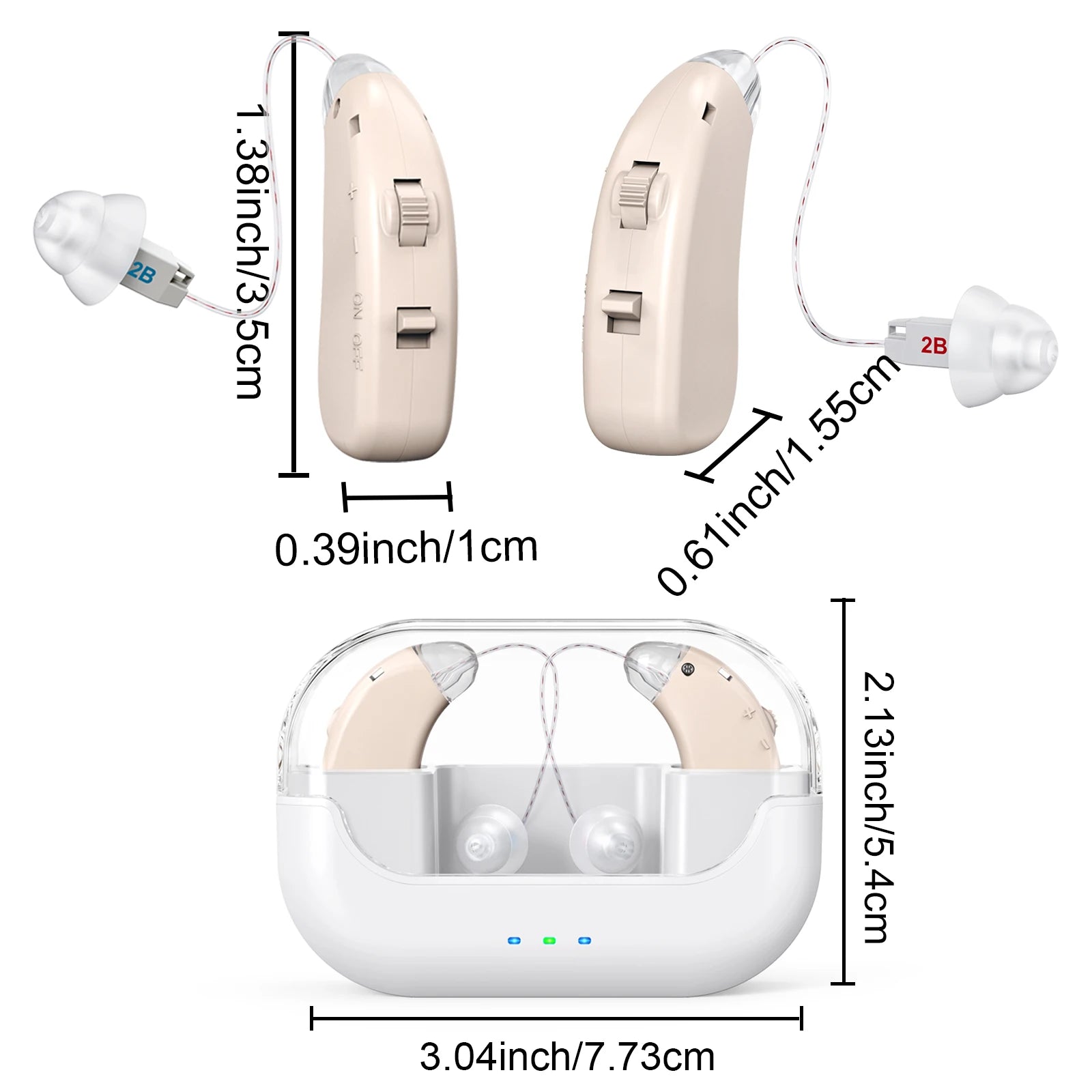 Hearing Earbuds Amplifiers Smart Noise Cancellation Volume
