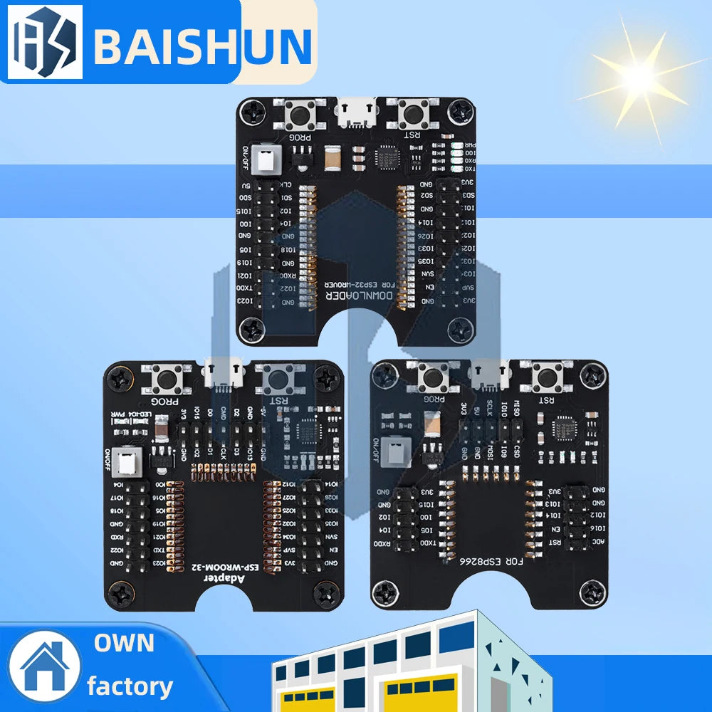 ESP8266 ESP32 Universal Firmware Flashing Fixture Tool Programmer Zpaxo
