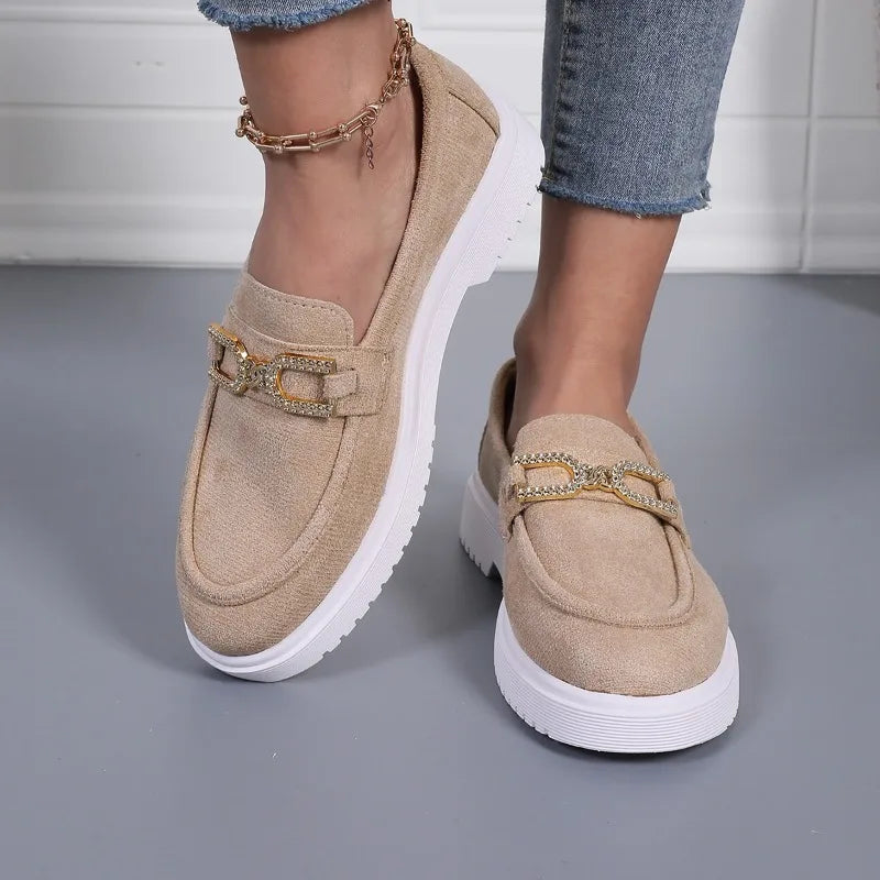 2025 Fashionable Versatile Women Flats Fashion Suede Outdoor Casual Zpaxo