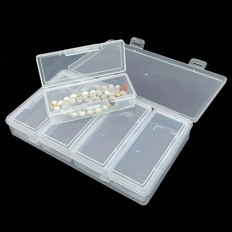 CM4 Adjustable Dividers Clear Plastic Storage Organizer Box Craft