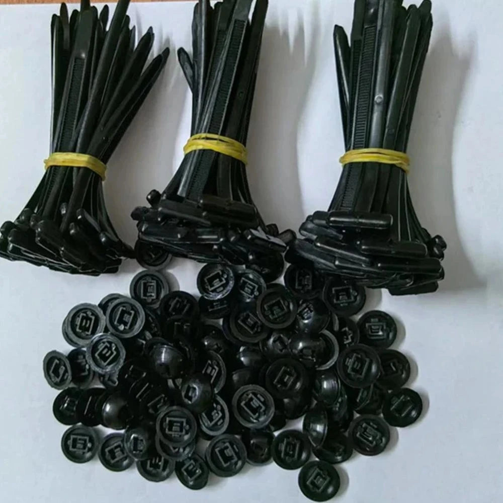 Self-locking Nylon Universal Cable Tie Buckle 100 50 Plastic Fixed