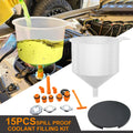 Spill Proof Coolant Filling Kit Car Accessories Fit Universal Vehicles Pour Oil Tool Plastic Filling Funnel Spout 15Pcs/Set Zpaxo Default Title