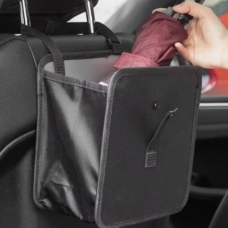 Car Trash Can Folding Portable Multifunctional Seat Back Hanging Storage Bag Waterproof Car Storage Bag Zpaxo