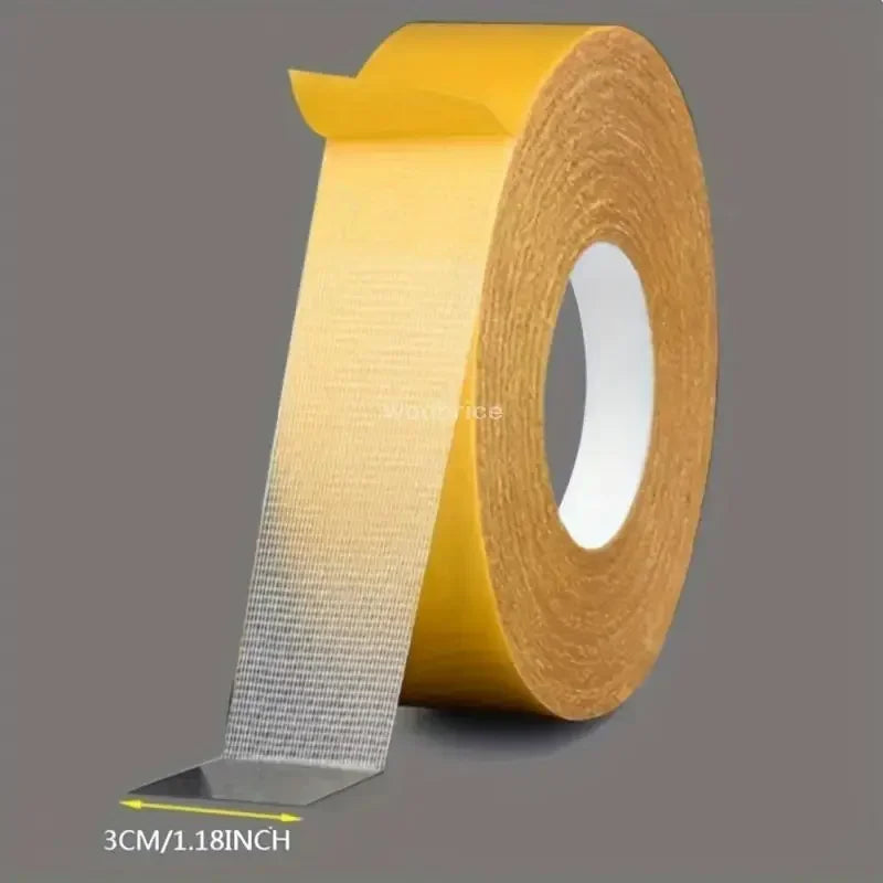 Extra Powerful Double Sided Adhesive Super Strong Double Sided Tape Non-slip Waterproof Translucent Mesh Tape Kitchen Bathroom Zpaxo Width-3CM 5m as show