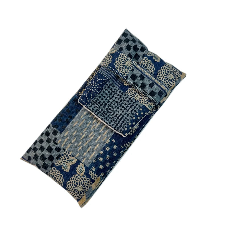 Chinese Style Pen Bag 3 Pen Set Portable Pen Bag Simple Pen Bag Protective Bag Portable Storage Flannel Zpaxo