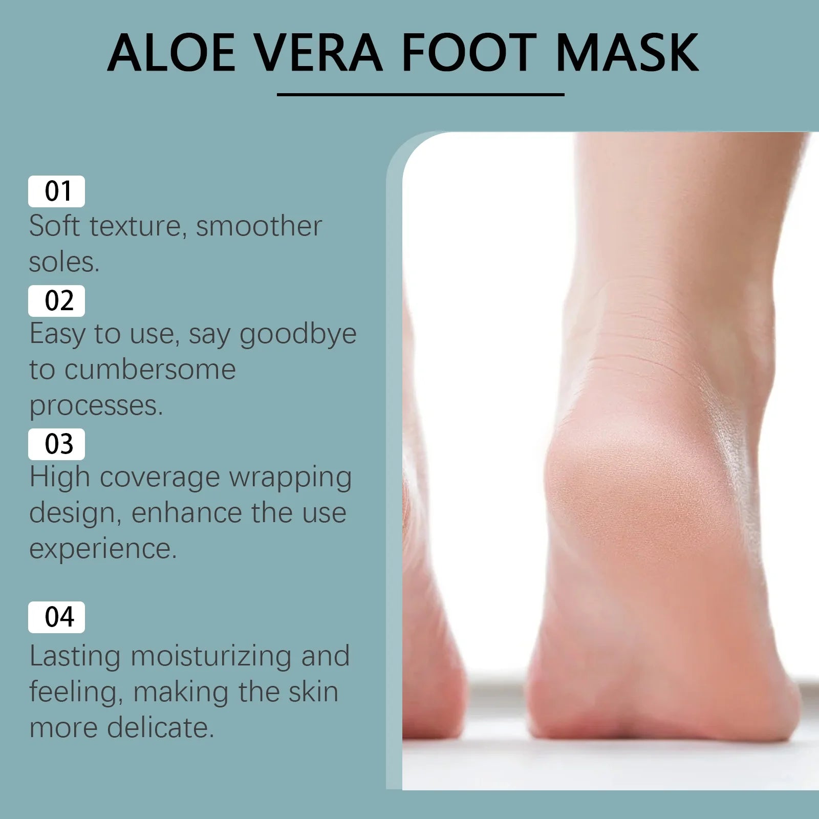 Aloe Vera Exfoliating Foot Mask – Callus & Dead Skin Remover Exfoliating Foot Mask Zpaxo