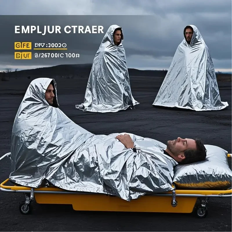 Emergency Survival Blankets - 157x210cm Heavy Duty Thermal Insulation for Camping, Hiking & Survival Zpaxo