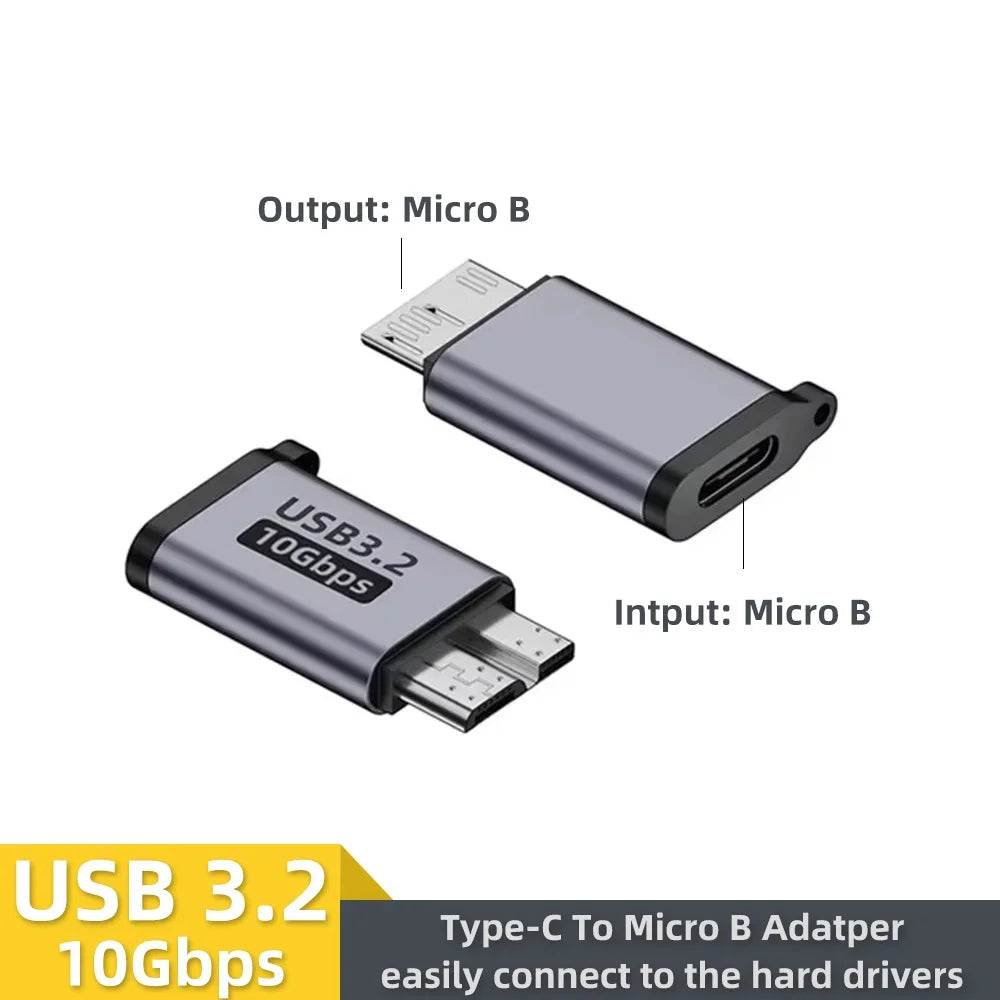 USB C 3 0 Micro B Male Female Adapter Type-c Connector Laptop Zpaxo