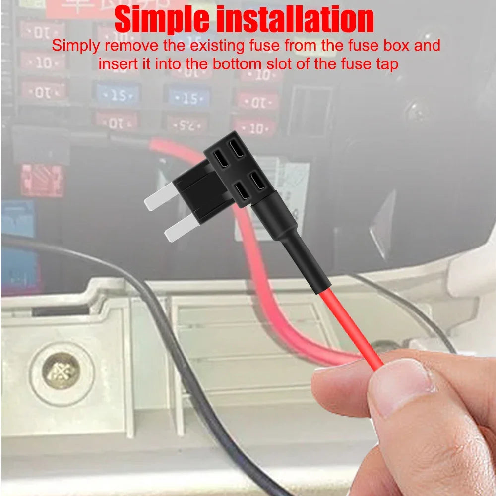 Mini Micro Blade Fuse Tap 12V Car Add-a-circuit Adapter ATM APM Box Zpaxo