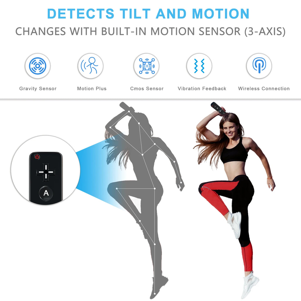 2 In 1 Family Gaming Accessories Wireless Remote Gamepad Silicone Case Included For Nintendo Wii/Wii U Optional Motion Plus Tool Zpaxo