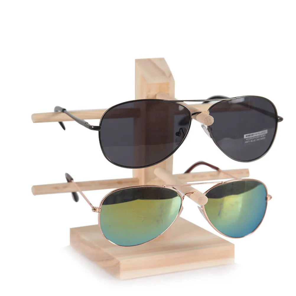 Exquisite Wood Glasses Frame Holder Smooth Surface Earring Hanging
