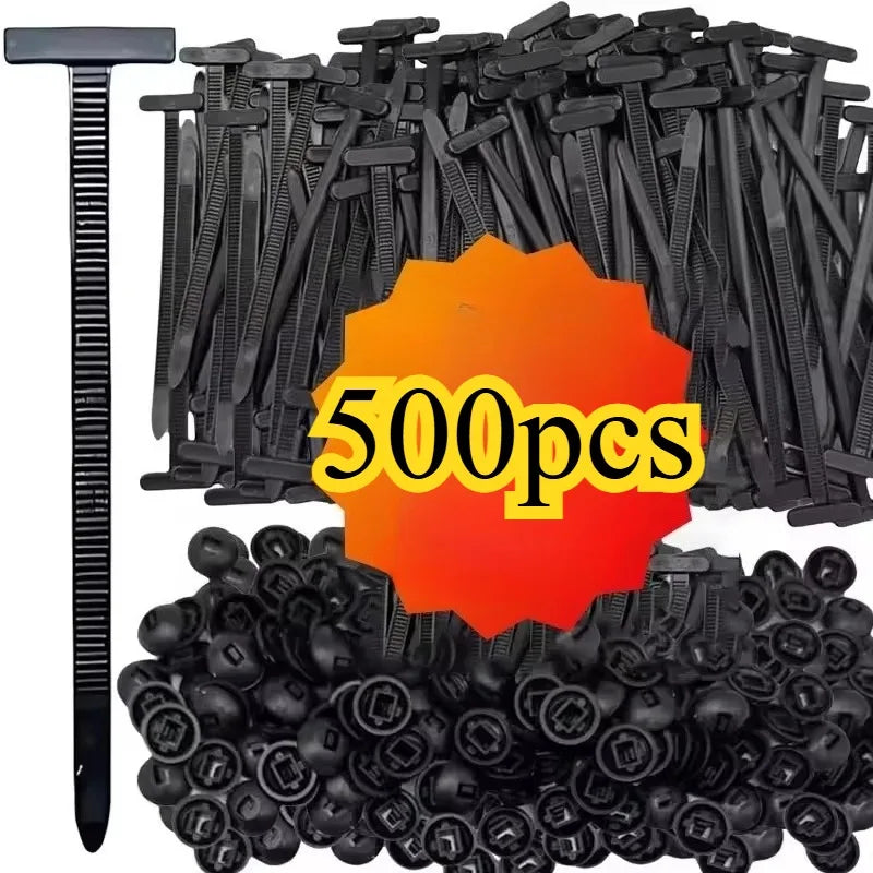 Plastic Nylon Cable Tie Heavy Duty Cable Organizer Fastening Ring Wire Multifunctional Cable Arranging Fixing Wrap Tie Zpaxo