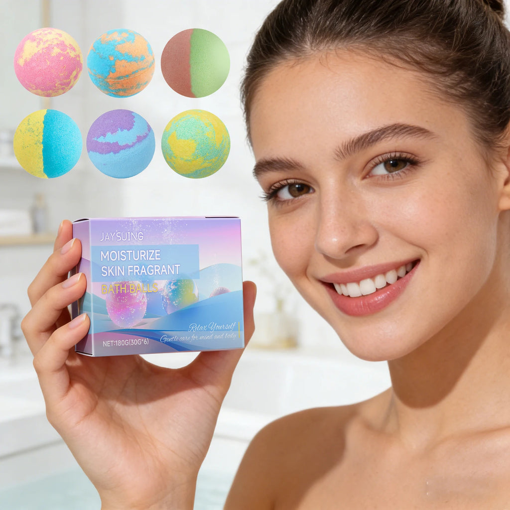 Aromatherapy Bath Bombs Set – Moisturizing & Relaxing 6 pcs Aromatherapy Bath Bombs Zpaxo