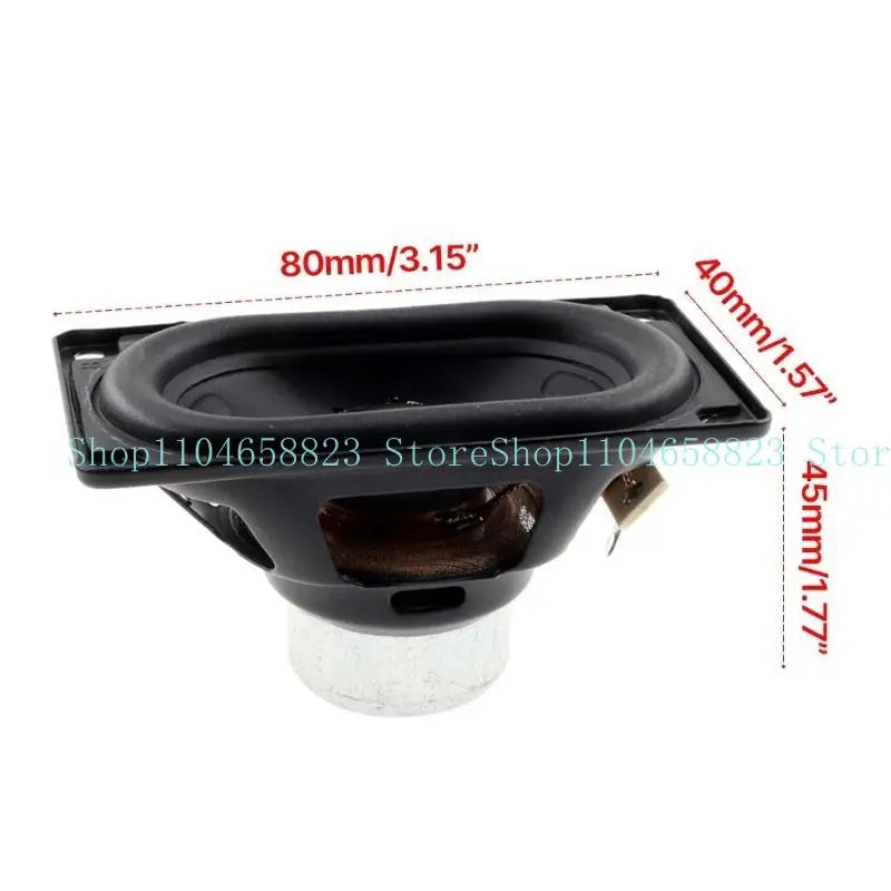 4Ω 20W Speaker Horn 80x45mm Rectangle Speaker Internal Magnet Loudspeaker for Flip 6 5 Bluetooth-compatible Speaker Zpaxo