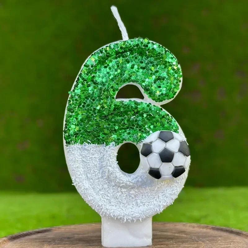 Football Number Birthday Candles – Kids Cake Party Decor Birthday Cake Candles Zpaxo 6