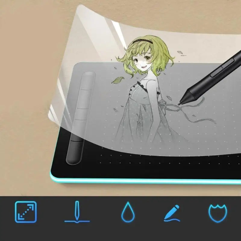 652F Paper Screen Protector Film Matte PET Anti for Glare for Graphic Tablet Painting Zpaxo