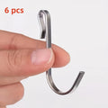 6-Pack Snap-On J-Hook Clips for Wire Shelving & Sink Grates Wire Shelving Hooks Zpaxo 6pcs