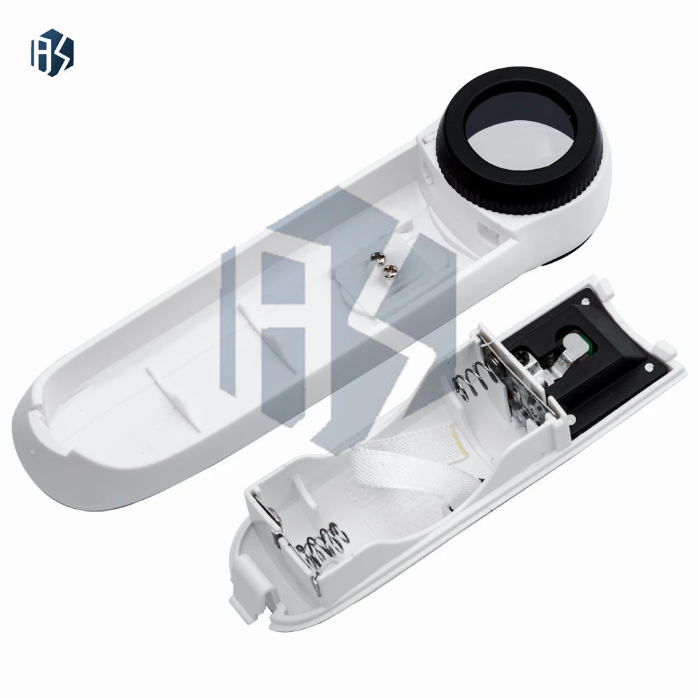 15X Handheld Glass Loupe Portable Pocket Magnifier 2 LED Lights Zpaxo