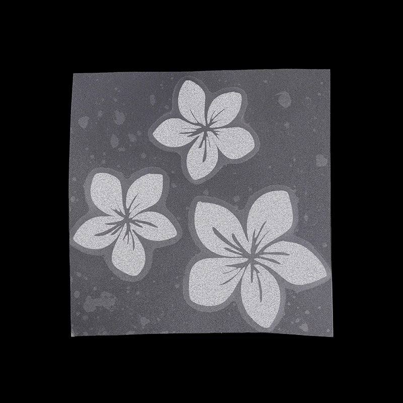 Floral Glitter Decorative Car Stickers Waterproof Dly Sticker Self Zpaxo Silver