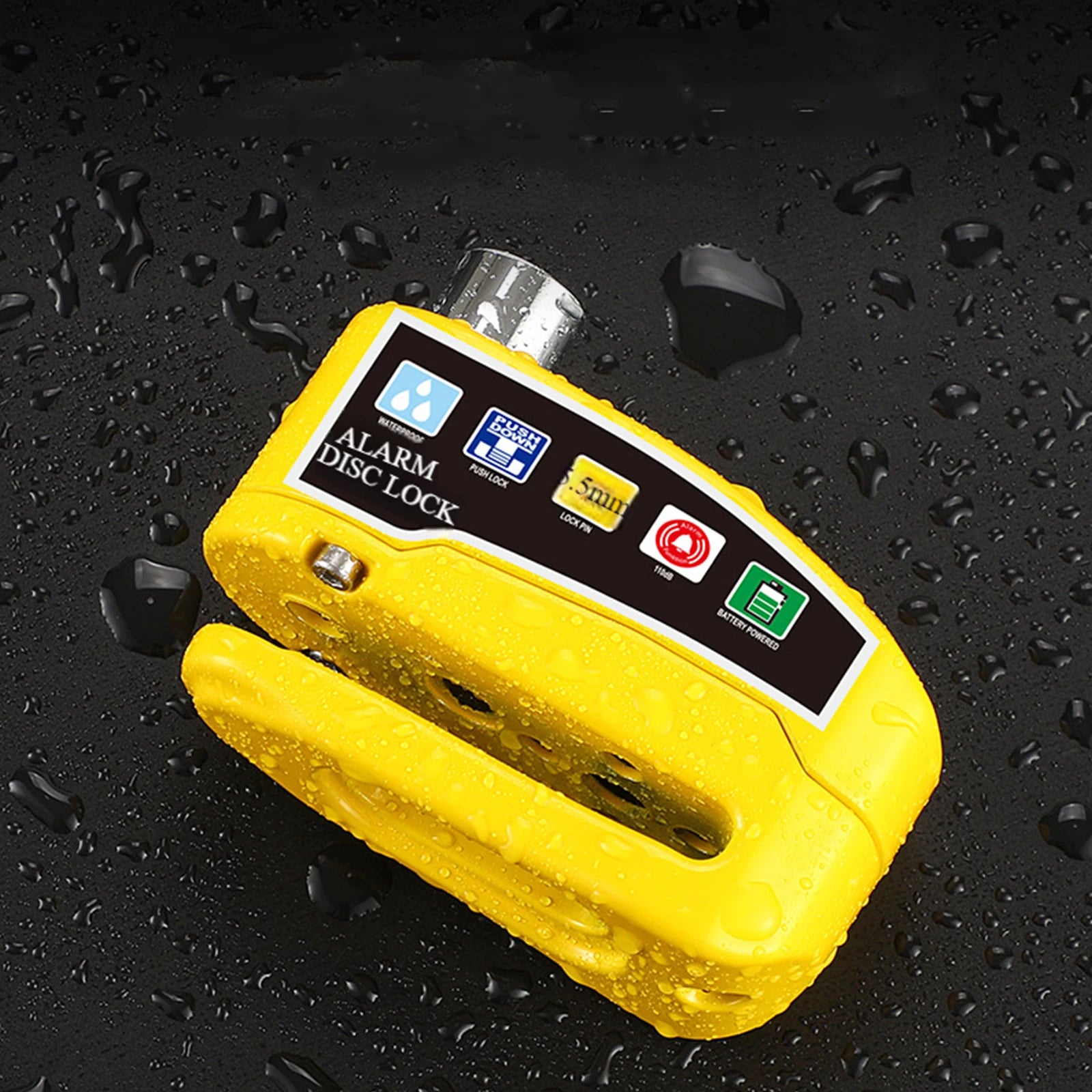 Motorcycle Disc Block Alarm Lock Rust Proof Electric Bike Locks Loud