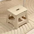 Folding Footstool Lightweight Sturdy Plastic Square Step Stool