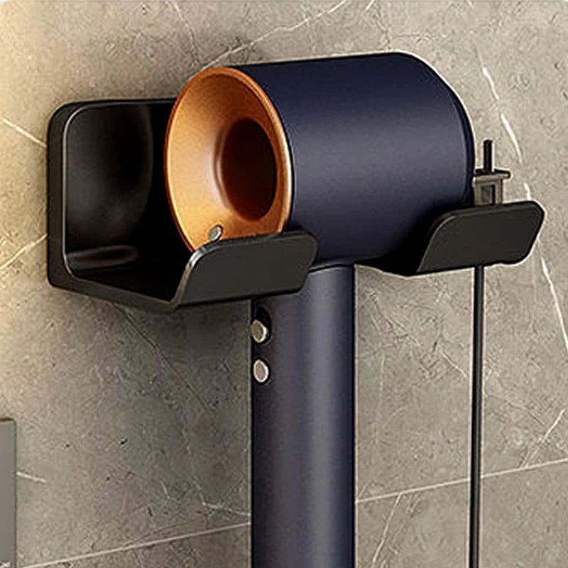Blow Dryer Cradle Wall Mounted Functionality Available Black White Zpaxo 2 Black