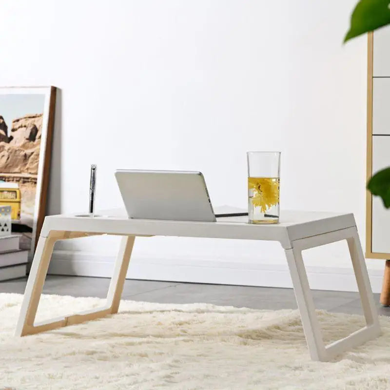 652F Laptop Bed Tray Table, Portable Foldable Lap Stand Desk for Eating Breakfast, Zpaxo